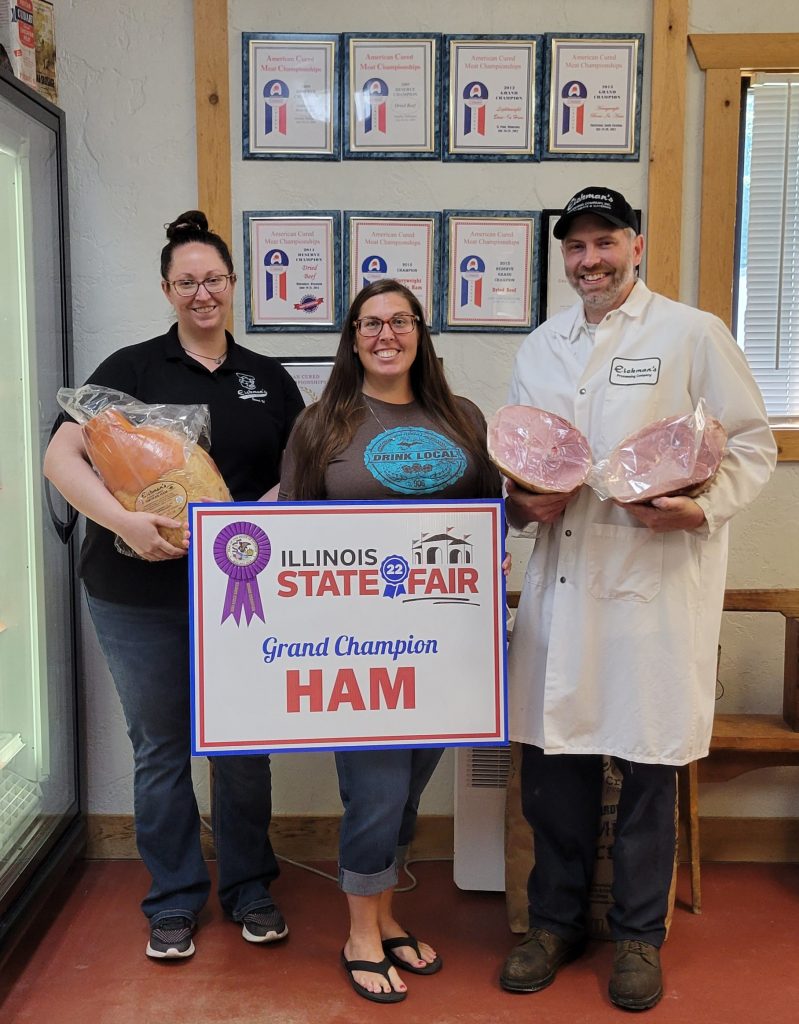 Eickman's and Area Mechanical with State Fair Ham and sign